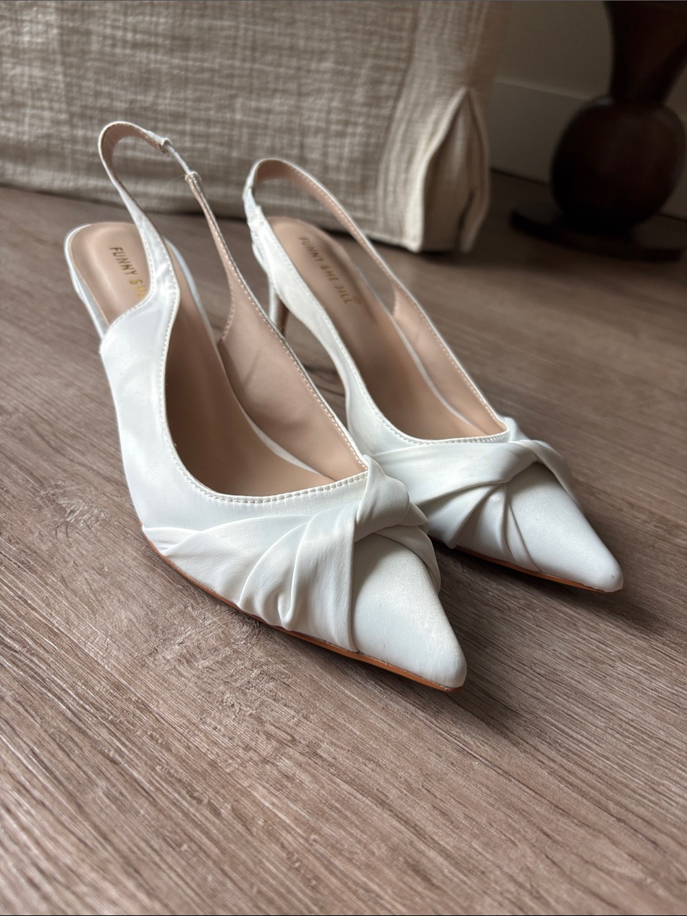 Wedding heels Pointed Slingback